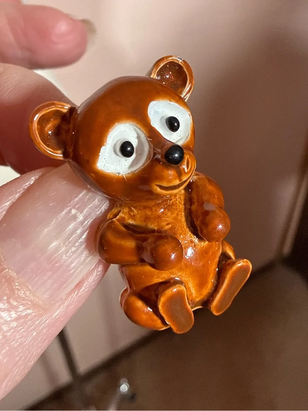 Vintage Gerry Brown teddy Bear Metal brooch Cottagecore Girlhoodcore